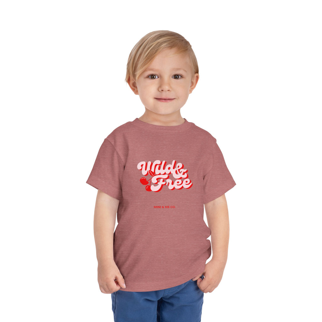 Toddler Graphic Tee - 'Wild & Free' Short Sleeve Shirt