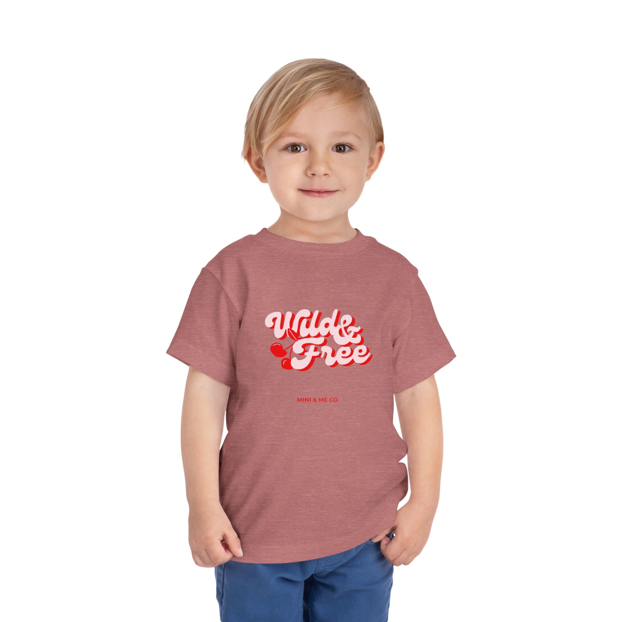 Toddler Graphic Tee - 'Wild & Free' Short Sleeve Shirt