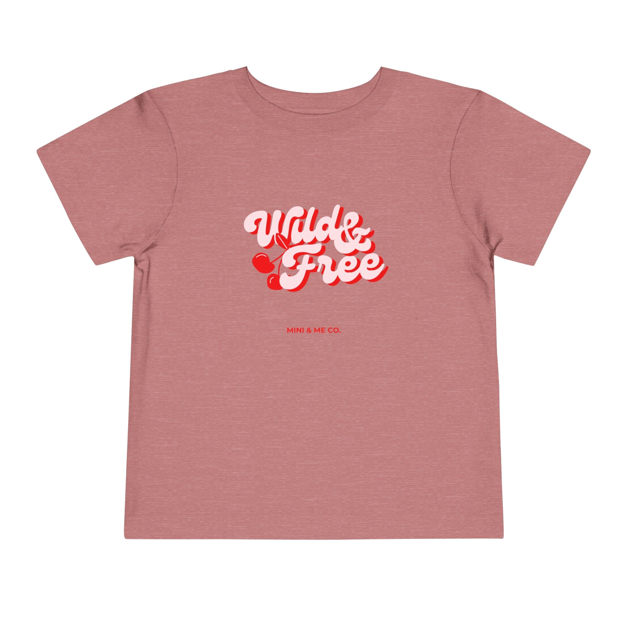 Toddler Graphic Tee - 'Wild & Free' Short Sleeve Shirt
