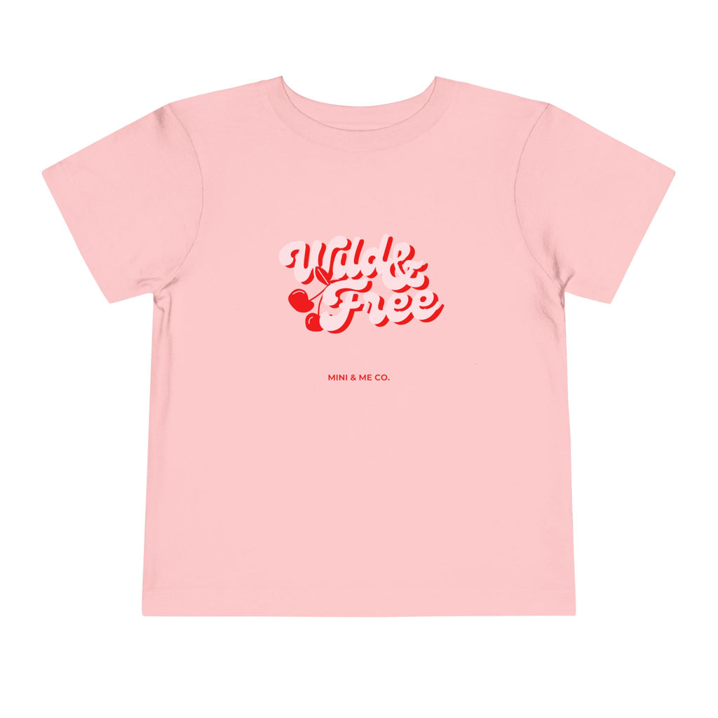 Toddler Graphic Tee - 'Wild & Free' Short Sleeve Shirt