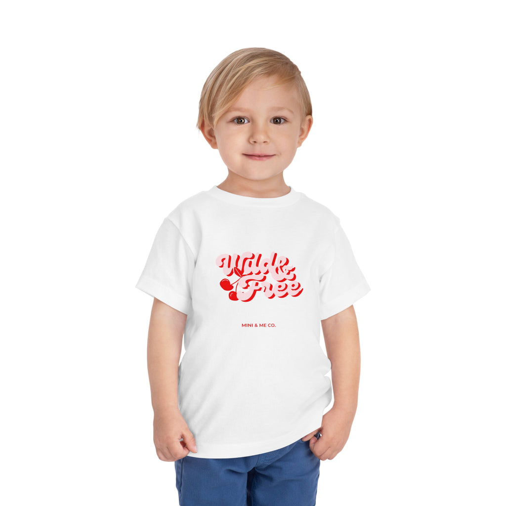 Toddler Graphic Tee - 'Wild & Free' Short Sleeve Shirt