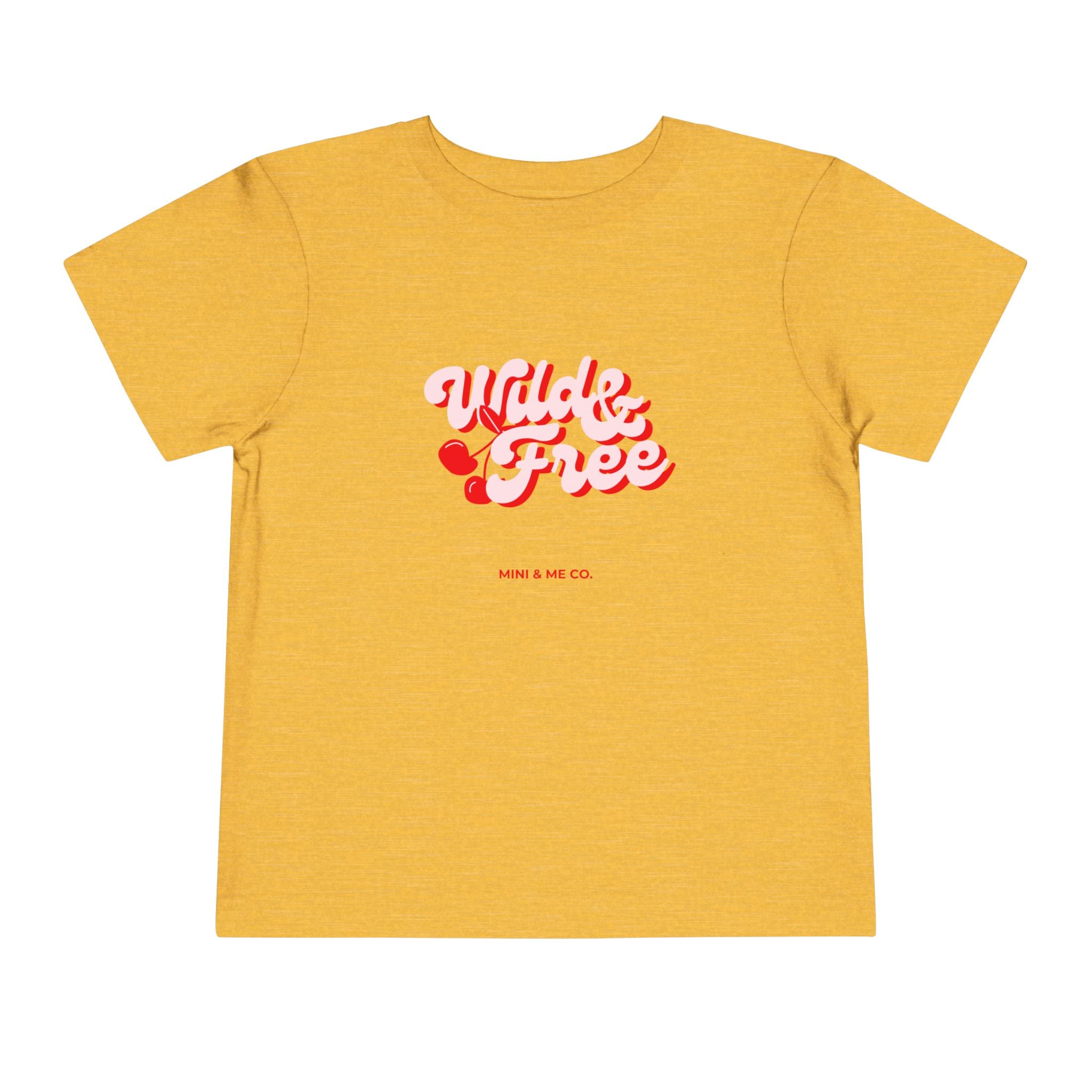 Toddler Graphic Tee - 'Wild & Free' Short Sleeve Shirt