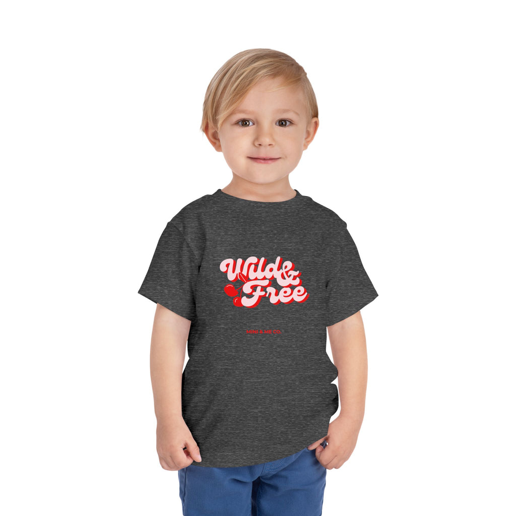 Toddler Graphic Tee - 'Wild & Free' Short Sleeve Shirt