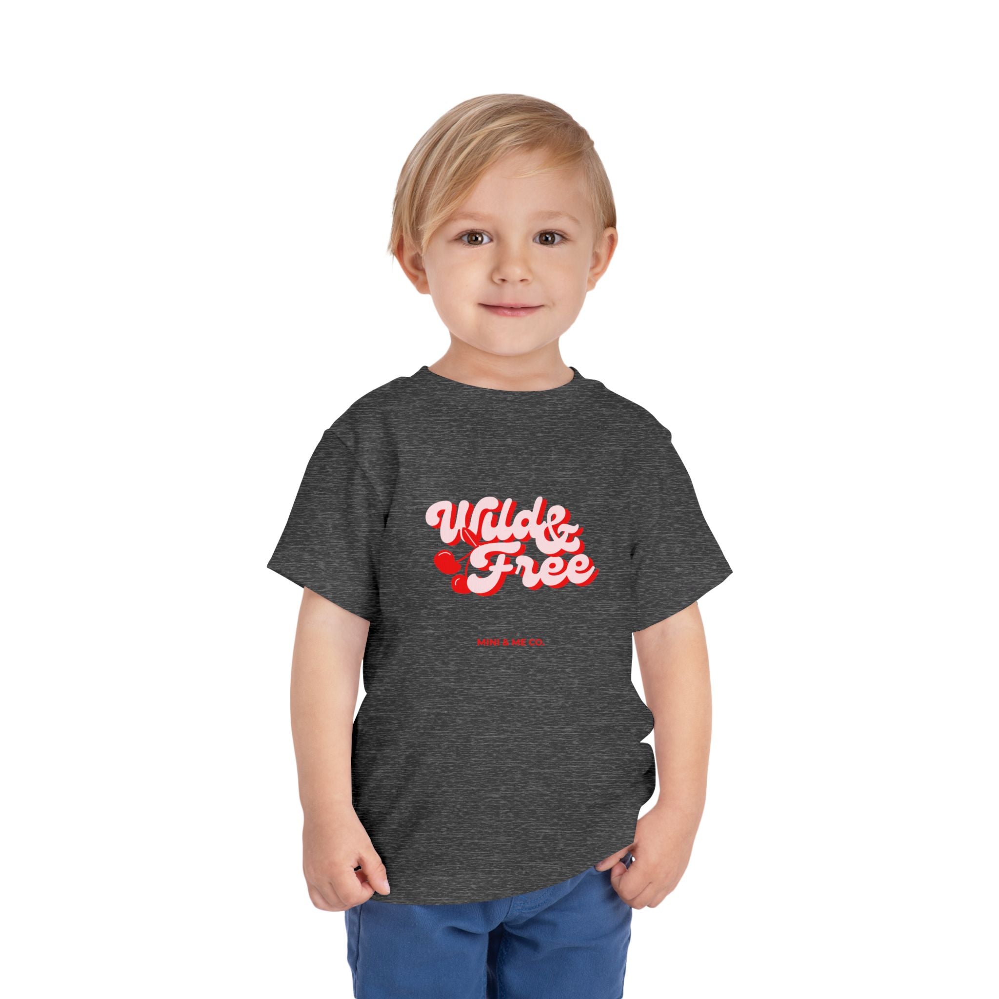 Toddler Graphic Tee - 'Wild & Free' Short Sleeve Shirt